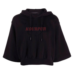 Sudadera con capucha de mujer de alta calidad en colores negros Sudadera con capucha elegante y cómoda de moda en precio al por mayor - Product Image 4