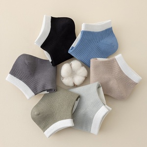 Chaussettes décontractées pour hommes, doublure hiver, 100% coton, séchage rapide, antidérapantes, respirantes, coupe extra basse - Product Image 2