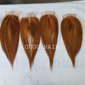 Extensiones de cabello humano vietnamita 100% Paquetes y cierres marrones y negros Etiqueta privada para mujeres negras - Product Image 4