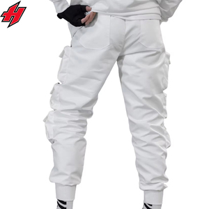 Men's Multi-Pockets Ribbons Bandage Tactical <b>Techwear</b> <b>Cargo</b> <b>Pants</b> High-Waist Sport Punk Hip Hop Joggers Casual Streetwear - Product Image 3
