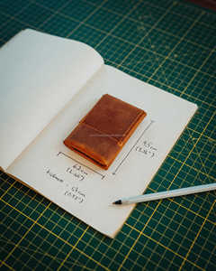 Handcrafted Stitchless Leather <b>Wallet</b> No Sewing Slim Card Case Minimalist Genuine Leather Pocket Mini <b>Wallet</b> LSSW-0020 - Product Image 6