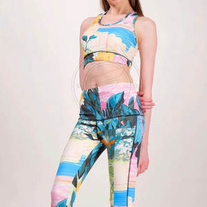 Conjunto de yoga para mujer al por mayor superventas conjunto de yoga para mujer de último diseño conjunto de yoga sostenible para mujer conjunto de yoga - Product Image 4