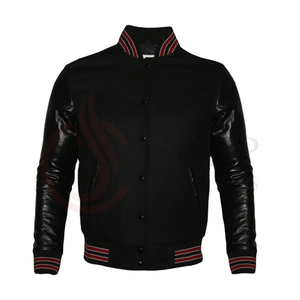 Custom Leather Sleeve Chenille Embroidery Bomber Baseball Letterman <b>Jackets</b> For <b>Men</b> And Women <b>summer</b> parka - Product Image 1