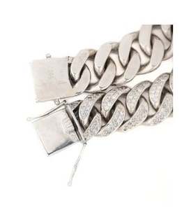 Bracelet à maillons cubains Miami or 14k 12mm VVS Lab diamant Hiphop - Product Image 3