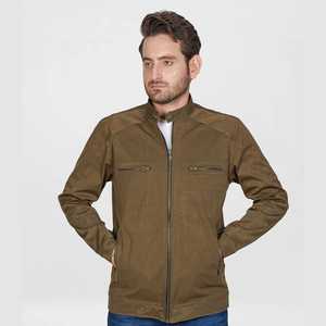 Veste en cuir décontractée pour hommes avec fermeture à glissière à l'avant Meilleur modèle Prix col montant en peau de mouton de haute qualité - Product Image 2