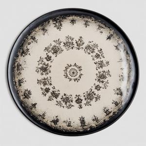 Velvet Dusk Un plateau en résine violet foncé inspiré du ciel crépusculaire avec des étincelles subtiles pour une soirée luxueuse - Product Image 1