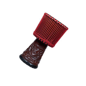 Tambor tallado en caoba Auténticos Djembes RAW 12 pulgadas Piel de oveja 12 ''(DIÁMETRO 33 Cm/ALTURA 60 Cm) ID;7296453 Solobeat - Product Image 3