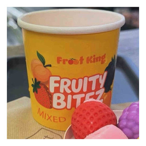 Precio de fábrica Fruity Bitez Taza de helado Precio al por mayor Sabores surtidos Coco Piña Mango Papaya Fresa Chocolate - Product Image 1