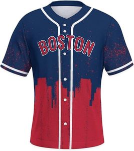 ชุดเบสบอลคุณภาพสูงแบบกำหนดเอง ดีไซน์ระบายอากาศ แห้งเร็ว ผลิตจากโพลีเอสเตอร์ 100% พิมพ์ชื่อและหมายเลขด้วยเทคนิคฮีททรานเฟอร์ สำหรับกีฬา - Product Image 1