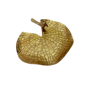 Nouveauté Décoration d'intérieur Plateau à fruits secs doré Décoration Plateau en métal Branches creuses Design pour mariage - Product Image 6