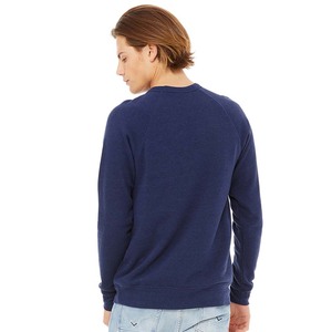 Bella toile bleu marine haute qualité sweats unisexe hommes sweats basique col rond sweats - Product Image 2