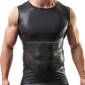Camiseta Interior Masculina Sexy, Casual, Transpirable, de Malla Tejida, Manga Corta, Ajuste Regular, Secado Rápido, Ecológica - Product Image 2
