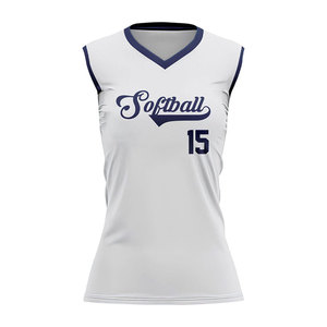 Top Selling Eco-Friendly Softball Sleeveless Shirt 100% Polyester Customizable for Training & Matches - Product Image 5