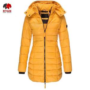 Manteau long matelassé personnalisé pour femmes Veste d'hiver chaude avec logo personnalisé Confortable et respirante - Product Image 2