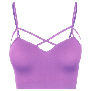 Nouveau 2025 qualité supérieure femmes Cross-Style Sport soutien-gorge Gym Fitness rembourré soutien-gorge léger gym yoga soutien-gorge - Product Image 6