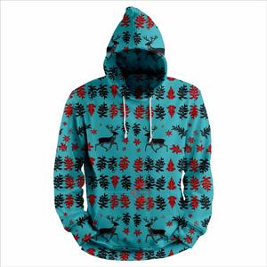 เสื้อฮู้ดผู้ชายโพลีเอสเตอร์ยูนิเซ็กซ์พิมพ์ลายเต็มตัว3D ไซส์ XS วัสดุขนแกะหนาแขนยาวสำหรับฤดูหนาว - Product Image 3