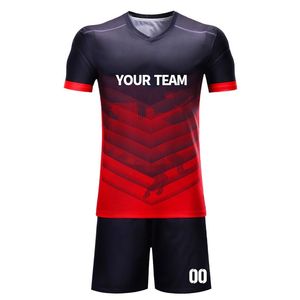 Uniformes de Fútbol JAZO INDUSTRIES 100% Poliéster, Transpirables, Cuello en V, Manga Corta, con Diseño de Logotipo Personalizado, Nuevo Diseño 2026, Precio Bajo - Product Image 1