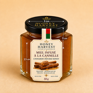 <b>Honey</b> Harvest Premium Infused <b>Honey</b> Golden Mini Jar 30g Madagascar Origin Vanilla Ginger Turmeric Cardamom Cinnamon Mason Jar - Product Image 6