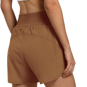 Short de sport à haute élasticité pour femmes Short de yoga respirant taille haute prix raisonnable vente en gros pour Fitness course à pied Sports - Product Image 4