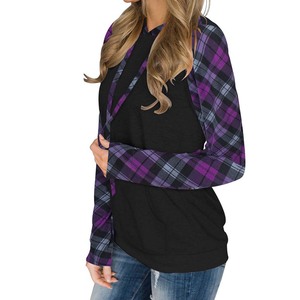 Nuevas mujeres de gran tamaño 100% algodón bloque Sudadera con capucha invierno peso pesado polar con bordado Rhinestone Logo impreso diseño - Product Image 3