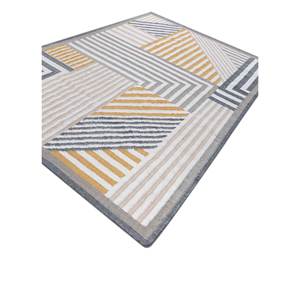 Alfombras de lana de tejido plano Alhambra Ivory, alfombras geométricas de yute hechas a mano con diseño de diamantes y rectángulos para el hogar, para la mesita de noche-ADWP-13055 - Product Image 2
