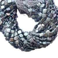 Perles d'eau douce naturelles dorées brunes de 9 mm et 10 mm, forme carrée/fleur, enfilées, vente en gros, fournisseur de pierres, 100 % naturelles Vivaaz