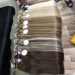 Extensiones de cabello humano, cinta en cabello liso, 100% Remy, cutícula, cabello alineación, el mejor precio - Product Image 2