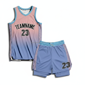 Nouveau maillot de basket-ball personnalisé OEM, sublimation, pas cher, respirant, vêtements de basket-ball pour hommes, uniforme de basket-ball surdimensionné, séchage rapide - Product Image 2