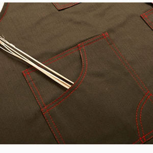 Delantales Profesionales de Cuero y Lona para Cocina, Barbería, Salón, Unisex, con Cierre de Broche, Manga Corta, para Restaurante y Bar - Product Image 6