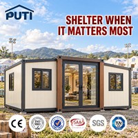 Conteneur extensible à double aile personnalisé de 20 pieds, cabine mobile préfabriquée, bâtiment modulaire extensible imperméable