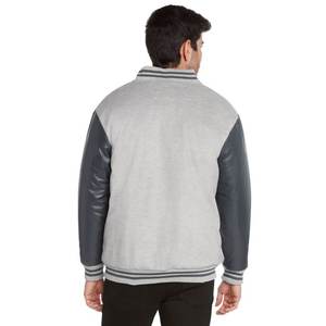 Veste universitaire décontractée pour homme, hiver, à capuche, respirante, streetwear, avec broderie de logo personnalisée, couleur unie - Product Image 6