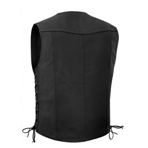 Chaleco de cuero de motocicleta de alta calidad a bajo precio, logotipo personalizado, chaleco ligero para hombre, chaleco para hombre, bolsillo 5 dimensiones - Product Image 5