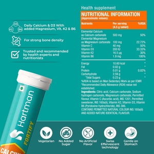 Fortify 20 Cápsulas, Tabletas Efervescentes para la Salud Ósea en Adultos, Sabor Naranja, Calcio D3 K2 Magnesio, Mujeres Embarazadas - Product Image 3