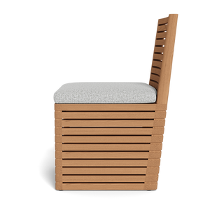 Chaise de salle à manger Wildon en bois de teck massif avec sièges rembourrés en mousse pour finition naturelle intérieure ou extérieure - Product Image 5