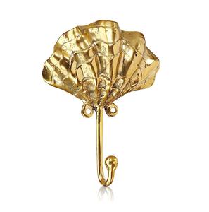 Crochet élégant en laiton manteau mural en laiton massif patère tissu crochet cintres prix de gros - Product Image 3