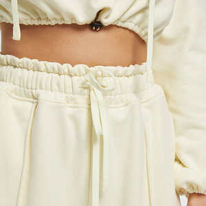 Pantalons de jogging pour femmes d'hiver, leggings de sport, pantalons décontractés empilés, cordon de serrage, taille mi-haute, 100% coton toile - Product Image 4