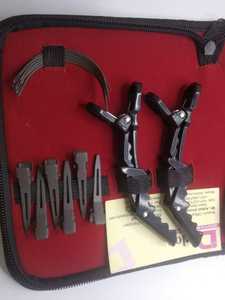 Kit d'outils d'extension de cheveux professionnels avec aiguille Kit d'outils d'extension de cheveux et de perles de haute qualité pince avec pochette en cuir - Product Image 3