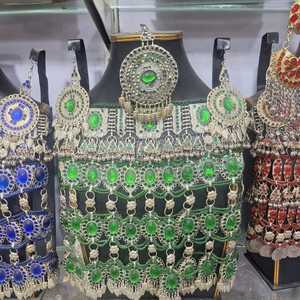 Custom Size and Design Afghan Jewelry Sets for Party Wear <b>Top</b> Quality Multi Color Wedding Jewellery Set - Product Image 4