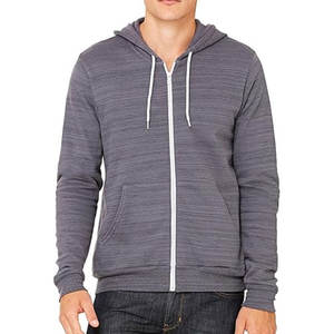 Sudadera con Capucha Bella Canvas de Alta Calidad, Personalizable con Logotipo, de Algodón y Felpa, Diseño Tri-Blend, con Cierre y Logotipo Impreso - Product Image 5