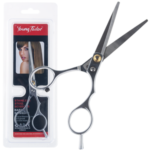 Tijeras Rectas de Acero Inoxidable Cómodas para Cortar y Entresacar Cabello, Kit de Peluquería para Uso en Salón de Belleza - Product Image 1