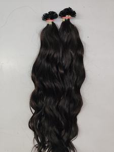 Extensions de cheveux K Tips Keratin I tips, cheveux indiens pré-collés avec style vague naturelle - Product Image 2