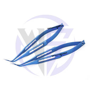 Fórceps quirúrgicos cosméticos oftálmicos 12cm/1,5 cm arco Angular titanio Micro avulsión y capsulorrexis herramienta Manual de acero inoxidable - Product Image 2