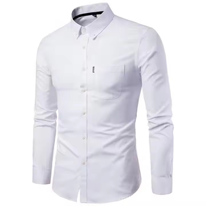 Camisa de algodón transpirable ligera de diseño moderno para hombres con aspecto elegante y elegante - Product Image 4