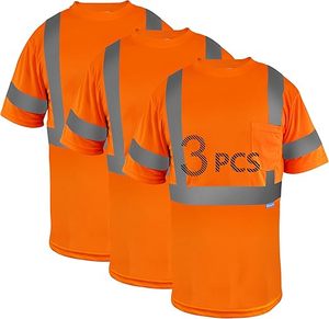 Camisas de Trabajo Reflectantes para Hombre de Alta Demanda con Bolsillo Delantero para Seguridad y Protección - Product Image 5