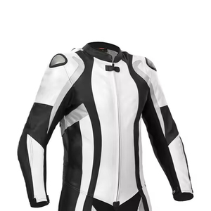 Combinaisons de moto en cuir véritable imperméables veste de course automobile combinaisons de moto en cuir de haute qualité au design personnalisé - Product Image 4