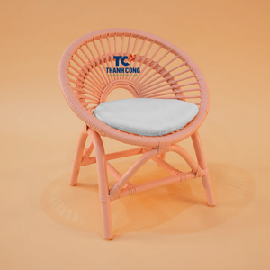 Silla de ratán hecha a mano a precio barato para niños pequeños, asiento decorativo ligero para habitación de niños pequeños y accesorios para fotos - Product Image 2