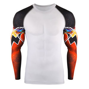Best Quality Wholesale Long Sleeve Men's <b>Mma</b> <b>Rash</b> <b>Guard</b> for Men Sportswear Rush <b>Guard</b> High Adult Quality Custom Blank Rush <b>Guard</b> - Product Image 4