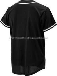 <b>Mens</b> Button Down Short Sleeve Hipster Hip Hop Baseball Jersey Sports Uniforms <b>for</b> Softball Wear - Product Image 3