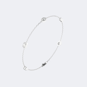 Pulsera de Diamantes con Engaste Mixto de 1.10CTW, Diamantes Cultivados en Laboratorio, Color D E F, Claridad VVS VS, Oro Blanco, Oro Rosa, Joyería para Mujer, India - Product Image 4