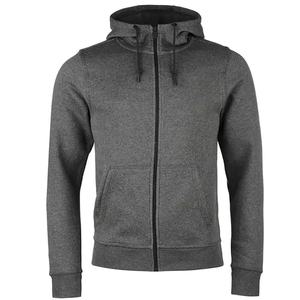 Sudadera con capucha de fitness para hombre, de algodón, con cremallera, azul marino, extragrande, con logotipo personalizado de alta calidad impreso en la capucha y el pecho. - Product Image 5